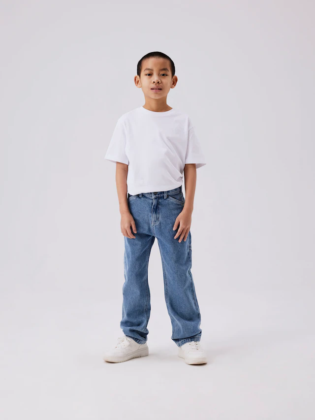 Name It 5-Pocket-Jeans »NKMRYAN für Jungen mit geradem Bein und 5-Pocket-Style« unifarben, casual, straight fit, Baumwolle, Denim