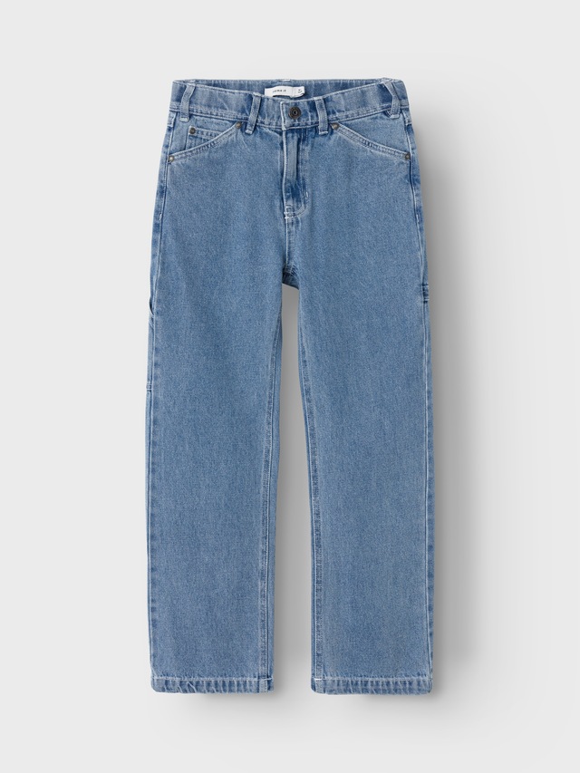 Name It 5-Pocket-Jeans »NKMRYAN für Jungen mit geradem Bein und 5-Pocket-Style« unifarben, casual, straight fit, Baumwolle, Denim