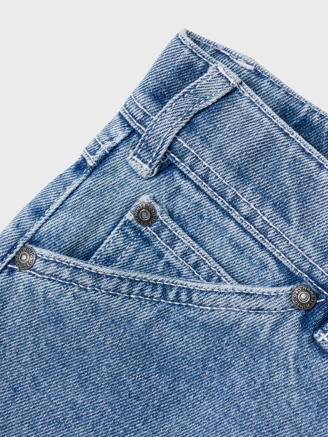 Name It 5-Pocket-Jeans »NKMRYAN für Jungen mit geradem Bein und 5-Pocket-Style« unifarben, casual, straight fit, Baumwolle, Denim