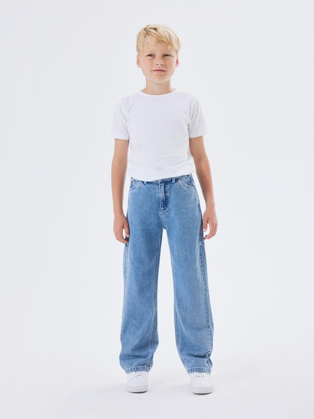 Name It 5-Pocket-Jeans »NKMRYAN für Jungen mit geradem Bein und 5-Pocket-Style« unifarben, casual, straight fit, Baumwolle, Denim
