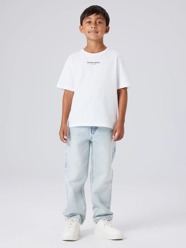 Name It 5-Pocket-Jeans »NKMRYAN für Jungen mit geradem Bein und 5-Pocket-Style« unifarben, casual, straight fit, Baumwolle, Denim
