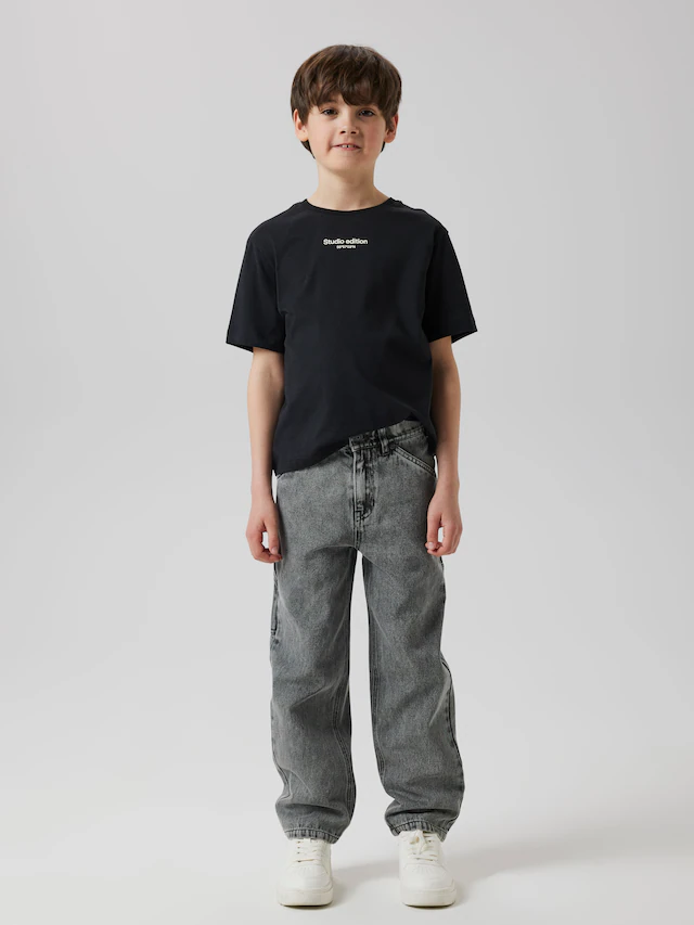 Name It 5-Pocket-Jeans »NKMRYAN für Jungen mit geradem Bein und 5-Pocket-Style« unifarben, casual, straight fit, Baumwolle, Denim