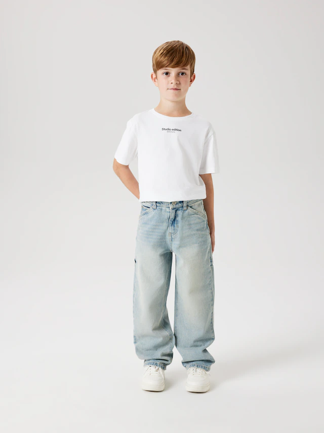 Name It 5-Pocket-Jeans »NKMRYAN für Jungen mit geradem Bein und 5-Pocket-Style« unifarben, casual, straight fit, Baumwolle, Denim