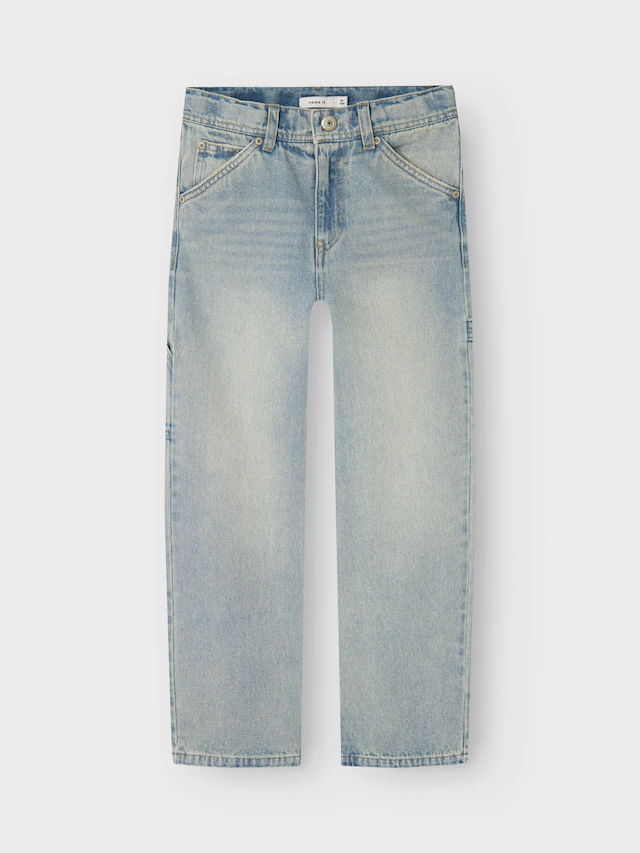 Name It 5-Pocket-Jeans »NKMRYAN für Jungen mit geradem Bein und 5-Pocket-Style« unifarben, casual, straight fit, Baumwolle, Denim