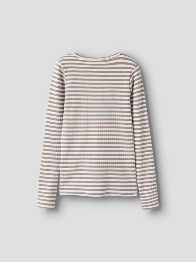 Name It Langarmshirt »NKFSURAJA XSL LS TOP NOOS« toller Ringel-Look in gerippter Qualität