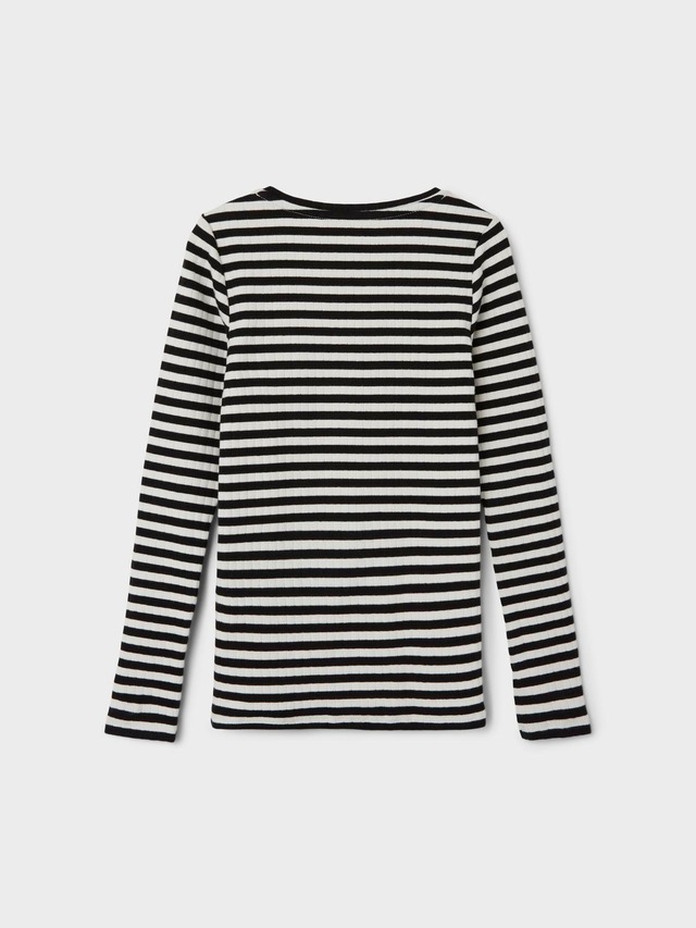 Name It Langarmshirt »NKFSURAJA XSL LS TOP NOOS« toller Ringel-Look in gerippter Qualität