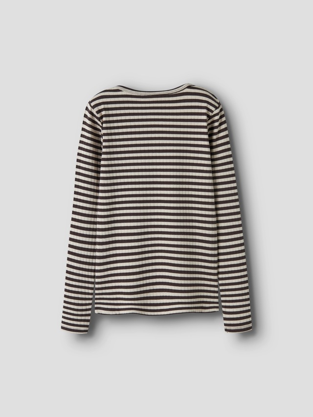 Name It Langarmshirt »NKFSURAJA XSL LS TOP NOOS« toller Ringel-Look in gerippter Qualität