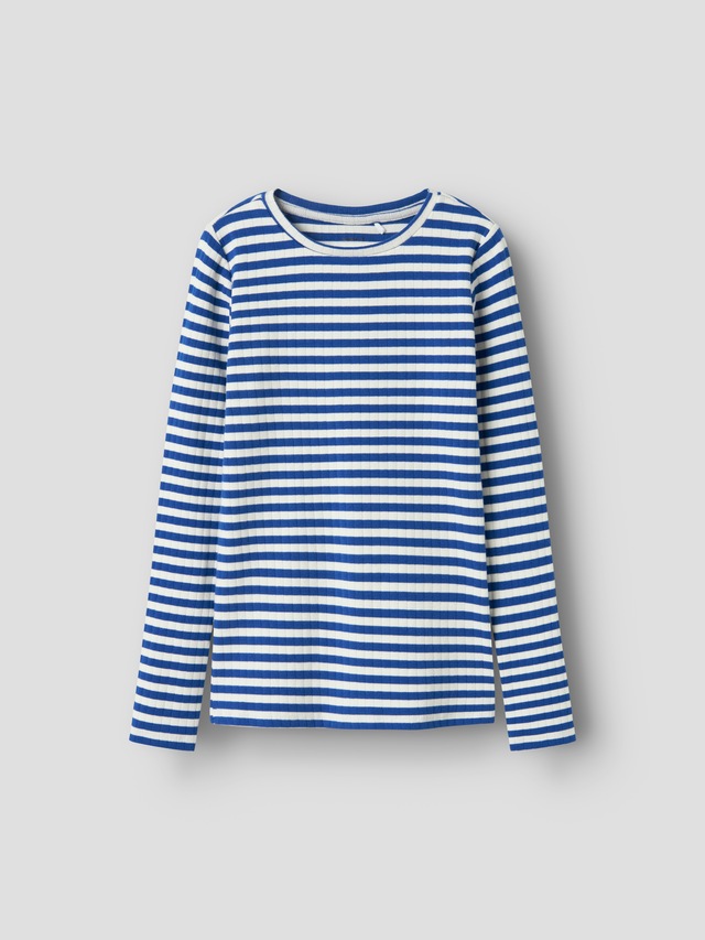 Name It Langarmshirt »NKFSURAJA XSL LS TOP NOOS« toller Ringel-Look in gerippter Qualität