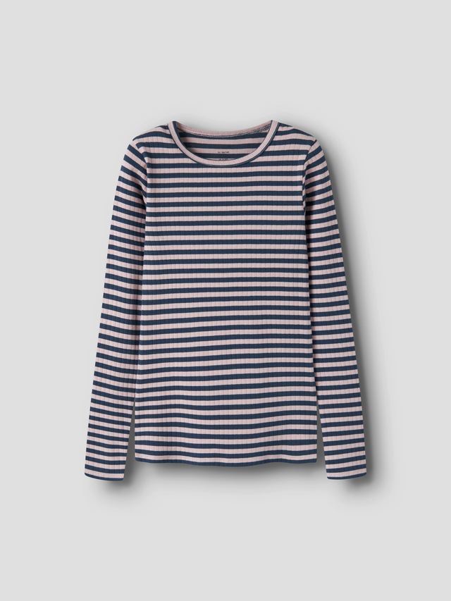 Name It Langarmshirt »NKFSURAJA XSL LS TOP NOOS« toller Ringel-Look in gerippter Qualität
