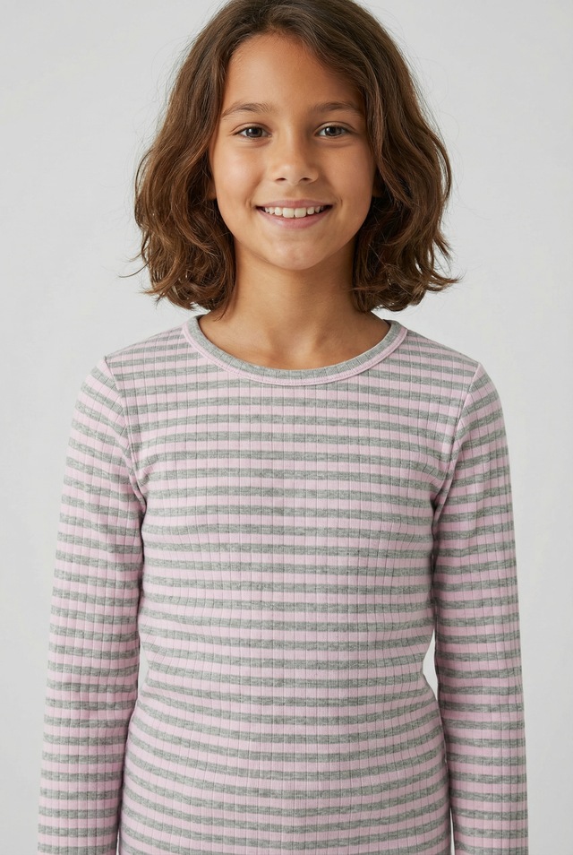 Name It Langarmshirt »NKFSURAJA XSL LS TOP NOOS« toller Ringel-Look in gerippter Qualität