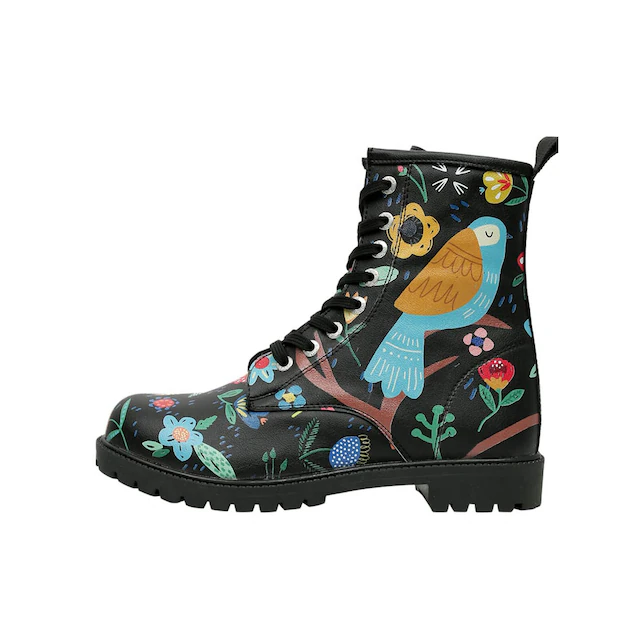 DOGO Schnürboots »Black Longe Boots Schnürstiefel Cat Lovers Damen Stiefeletten,« Handgefertigt