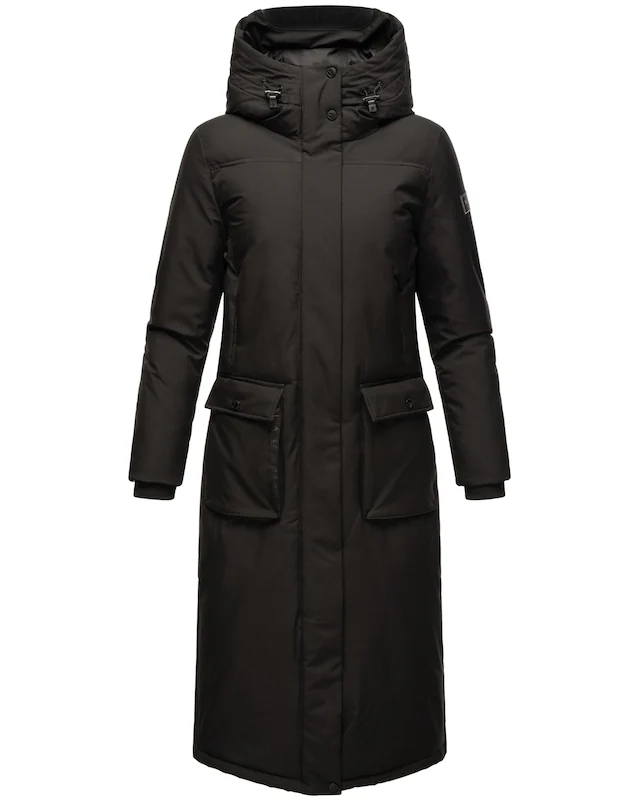 Navahoo Wintermantel »Wolkenfrost XIV« Extralanger Damen Mantel mit Kapuze