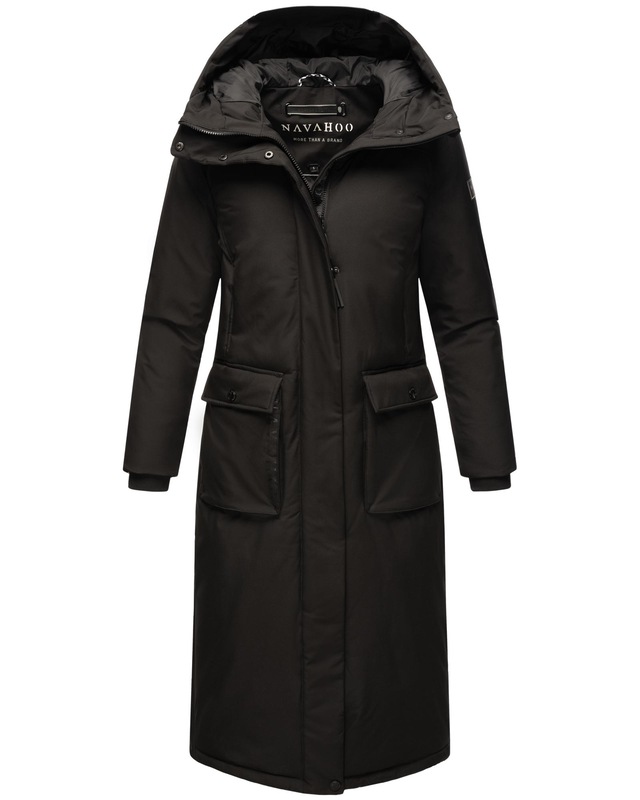 Navahoo Wintermantel »Wolkenfrost XIV« Extralanger Damen Mantel mit Kapuze