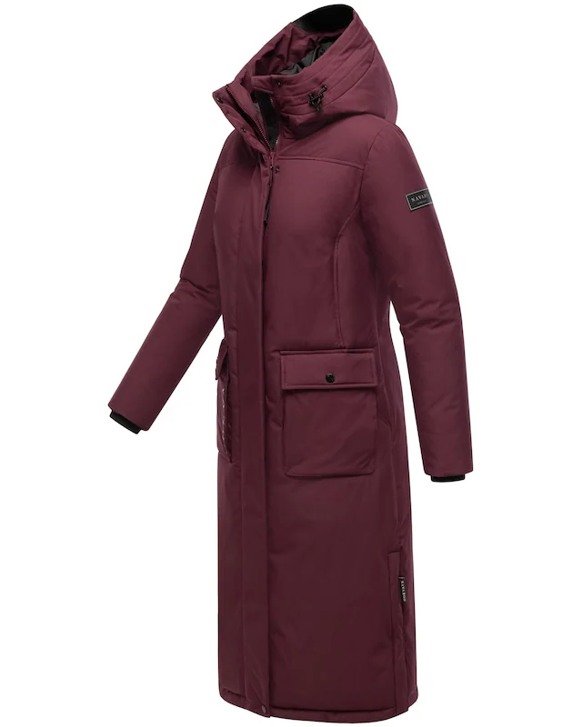 Navahoo Wintermantel »Wolkenfrost XIV« Extralanger Damen Mantel mit Kapuze