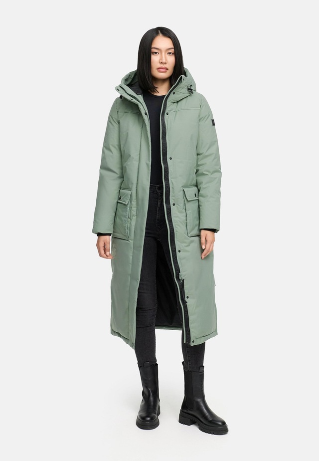 Navahoo Wintermantel »Wolkenfrost XIV« Extralanger Damen Mantel mit Kapuze