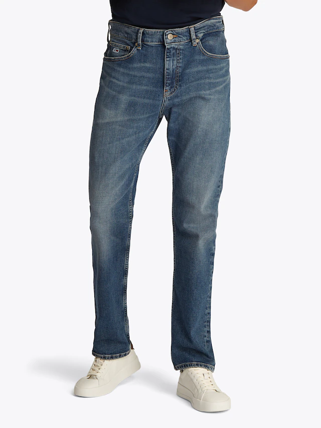 Tommy Jeans Slim-fit-Jeans »Ryan Regular Slim Straight« Slim‑Straight‑Jeans aus hochwertigem Denim regulärer Leibhöhe