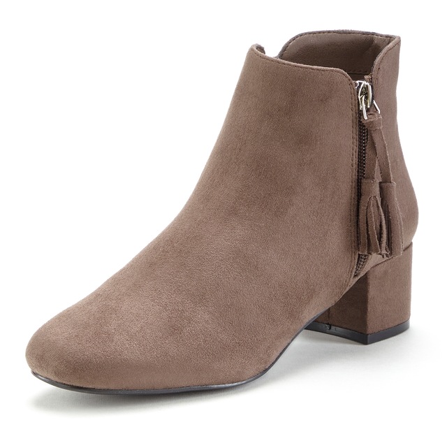 LASCANA Stiefelette Stiefel, Boots mit bequemem Blockabsatz VEGAN