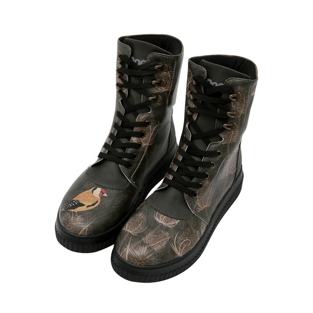 DOGO Schnürboots »Future High Top Boots Believe In Your Wings Damen Stiefeletten,« Handgefertigt