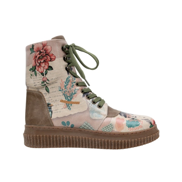 DOGO Schnürboots »Future High Top Boots Believe In Your Wings Damen Stiefeletten,« Handgefertigt
