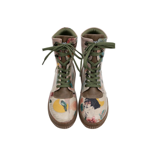 DOGO Schnürboots »Future High Top Boots Believe In Your Wings Damen Stiefeletten,« Handgefertigt