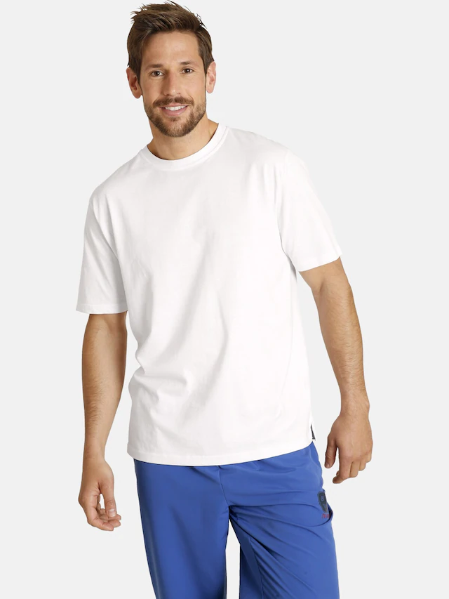 Jan Vanderstorm T-Shirt »Doppelpack T-Shirt ERKE« 2 Stk. reine Baumwolle (2er-Pack)