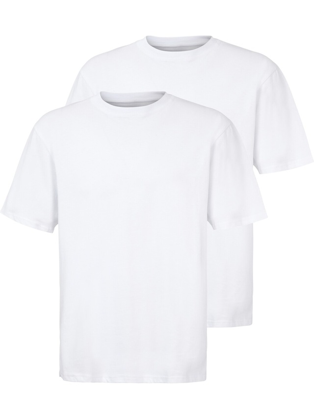 Jan Vanderstorm T-Shirt »Doppelpack T-Shirt ERKE« 2 Stk. reine Baumwolle (2er-Pack)