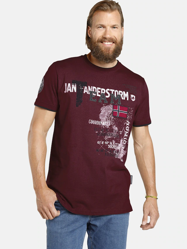Jan Vanderstorm T-Shirt »T-Shirt SÖLVE«