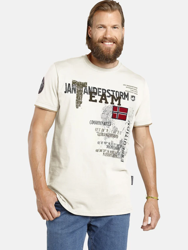 Jan Vanderstorm T-Shirt »T-Shirt SÖLVE«