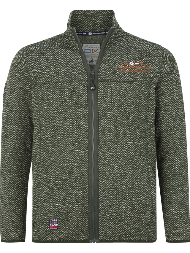Jan Vanderstorm Sweatjacke »Strickfleecejacke KOLMUND«