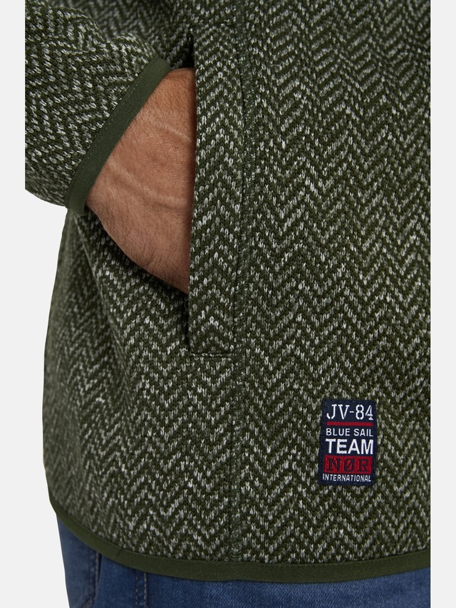 Jan Vanderstorm Sweatjacke »Strickfleecejacke KOLMUND«
