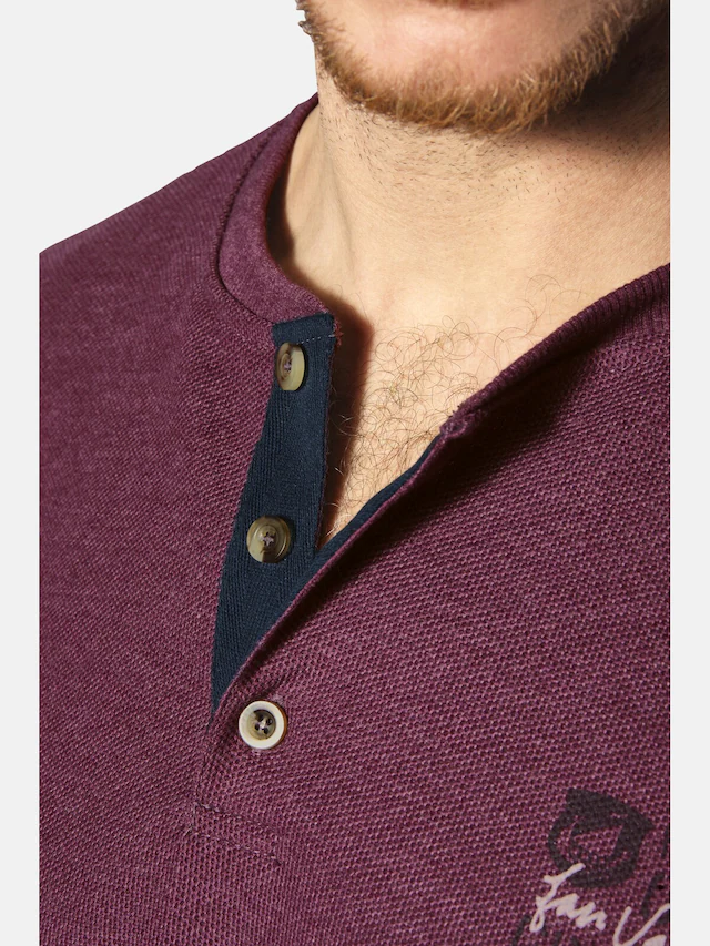 Jan Vanderstorm Langarm-Poloshirt »Langarmshirt IVOR«