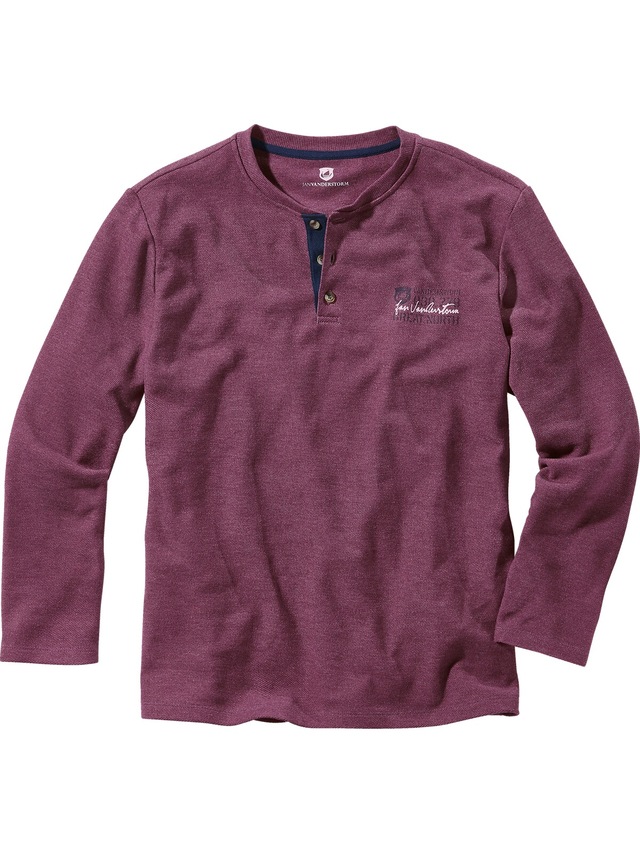 Jan Vanderstorm Langarm-Poloshirt »Langarmshirt IVOR«