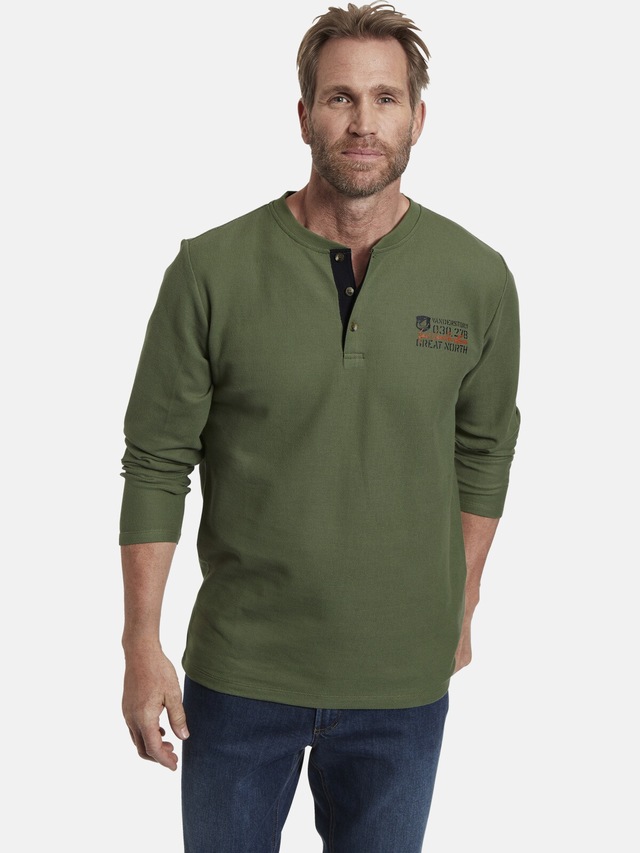 Jan Vanderstorm Langarm-Poloshirt »Langarmshirt IVOR«