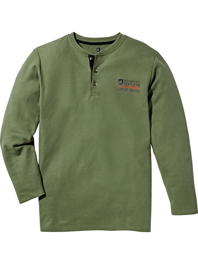 Jan Vanderstorm Langarm-Poloshirt »Langarmshirt IVOR«