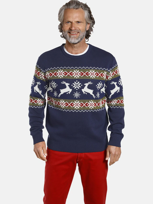 Jan Vanderstorm Rundhalspullover »Pullover TORE«