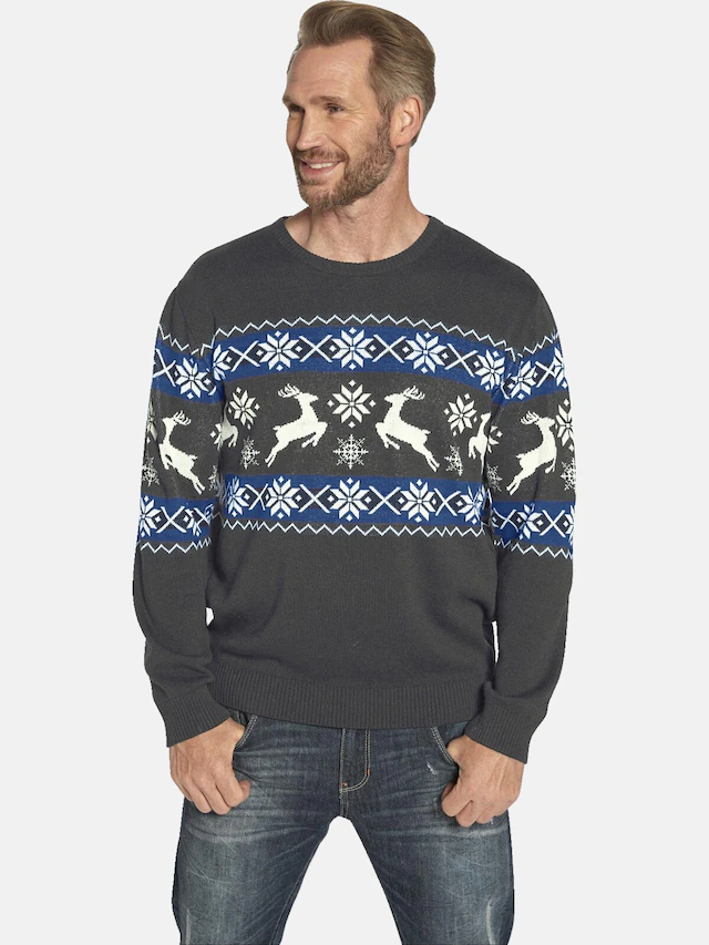 Jan Vanderstorm Rundhalspullover »Pullover TORE«