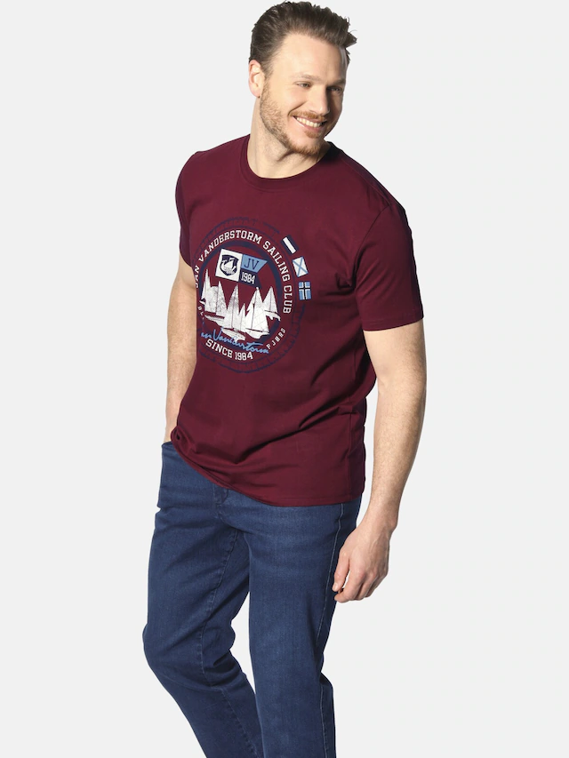 Jan Vanderstorm Rundhalsshirt »T-Shirt TERNO« 1 Stk.