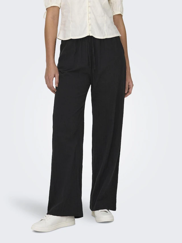 ONLY »ONLTIZANA COTTON LOOSE PANTS WVN NOOS«