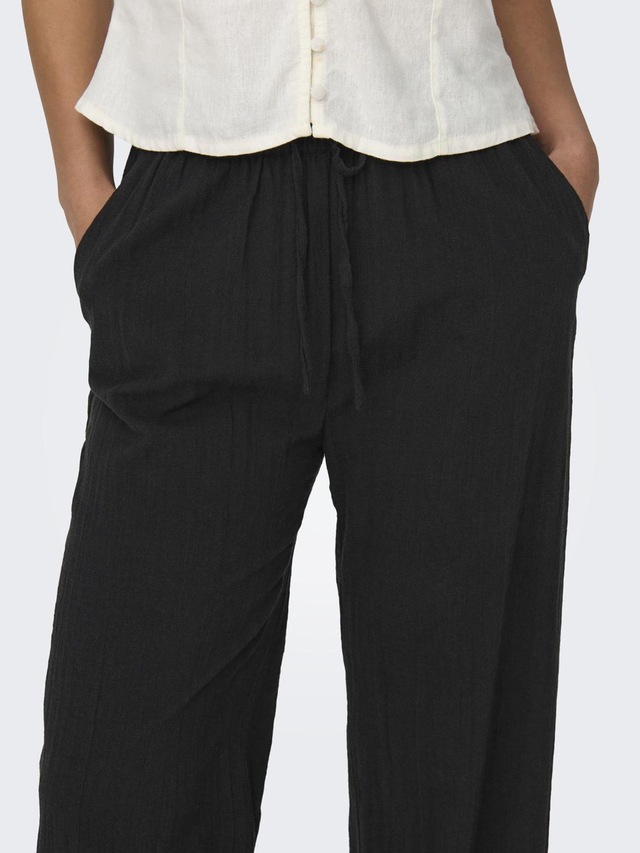 ONLY »ONLTIZANA COTTON LOOSE PANTS WVN NOOS«