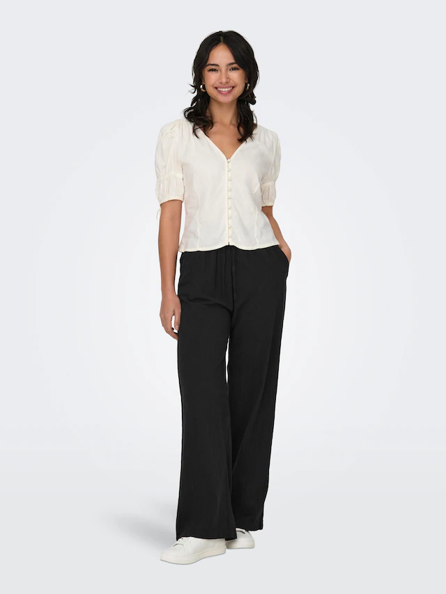 ONLY »ONLTIZANA COTTON LOOSE PANTS WVN NOOS«