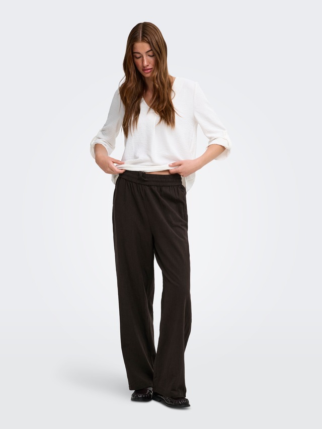 ONLY »ONLTIZANA COTTON LOOSE PANTS WVN NOOS«