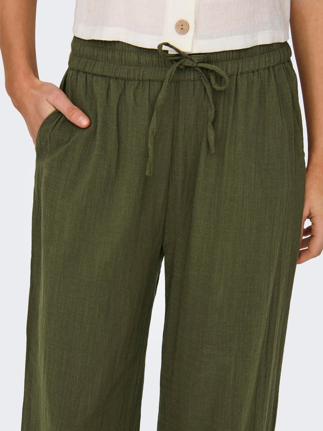 ONLY »ONLTIZANA COTTON LOOSE PANTS WVN NOOS«