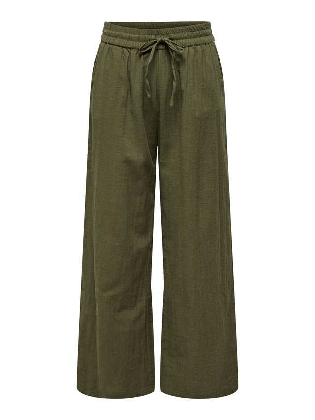 ONLY »ONLTIZANA COTTON LOOSE PANTS WVN NOOS«