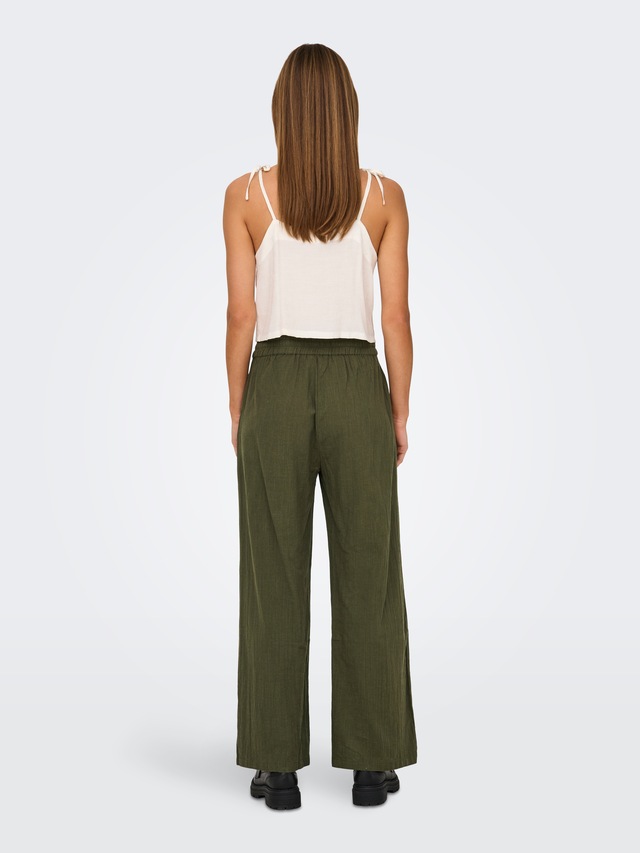 ONLY »ONLTIZANA COTTON LOOSE PANTS WVN NOOS«