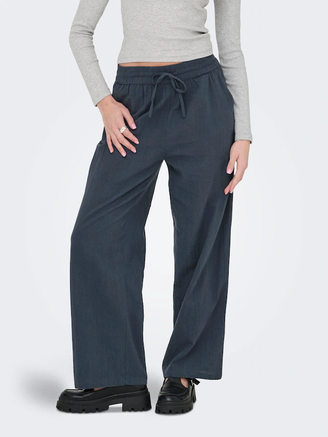 ONLY »ONLTIZANA COTTON LOOSE PANTS WVN NOOS«