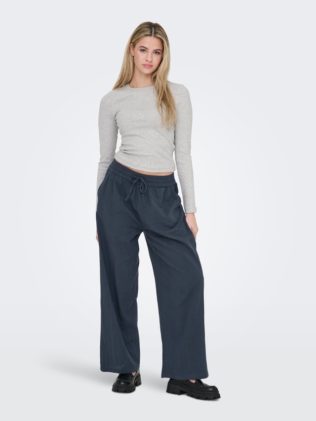 ONLY »ONLTIZANA COTTON LOOSE PANTS WVN NOOS«