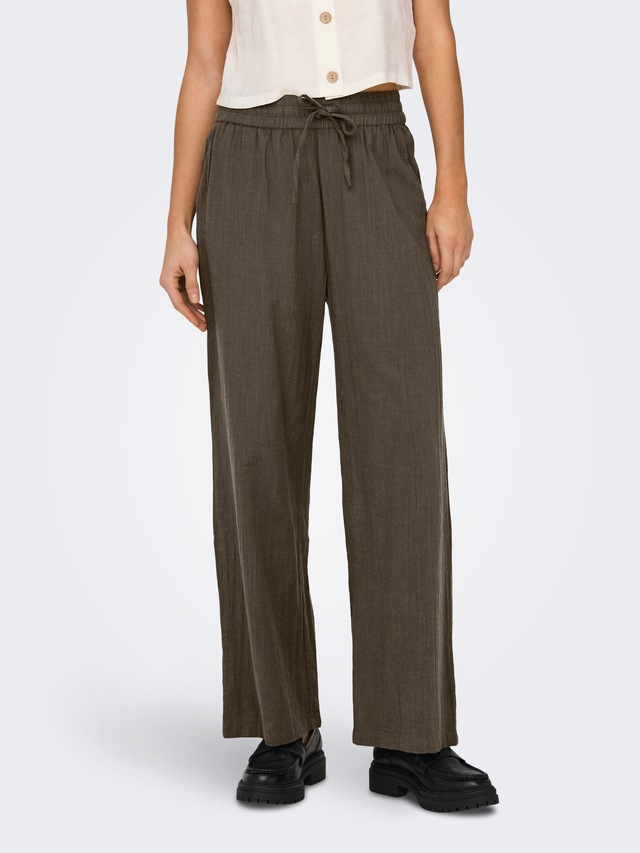 ONLY »ONLTIZANA COTTON LOOSE PANTS WVN NOOS«