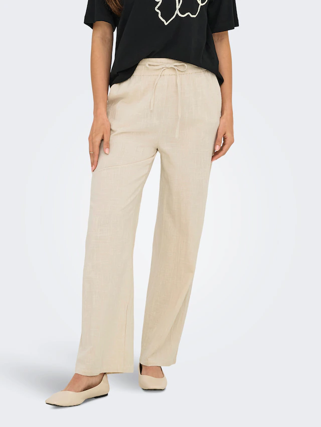 ONLY »ONLTIZANA COTTON LOOSE PANTS WVN NOOS«