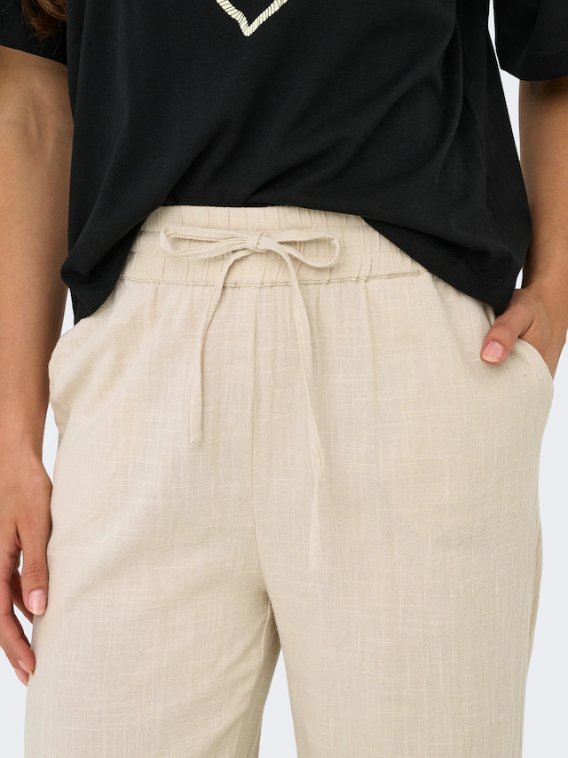 ONLY »ONLTIZANA COTTON LOOSE PANTS WVN NOOS«