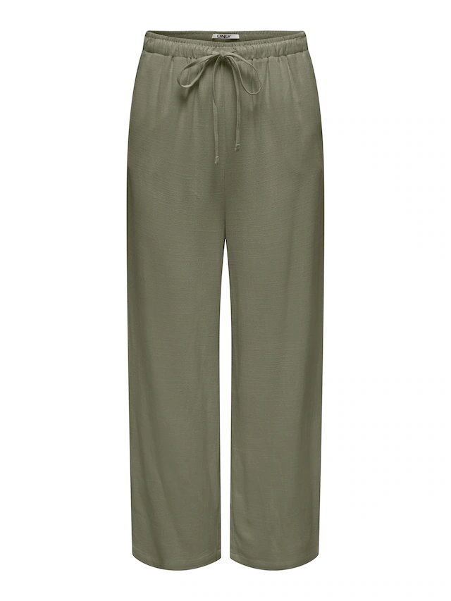 ONLY Schlupfhose »ONLSIESTA MW PULL-UP LINEN BL PNT NOOS« Viskosemischung